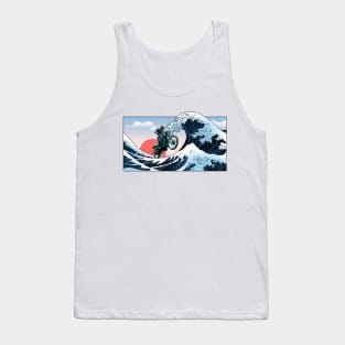 Kanagawa Series Masked Rider Black Tank Top